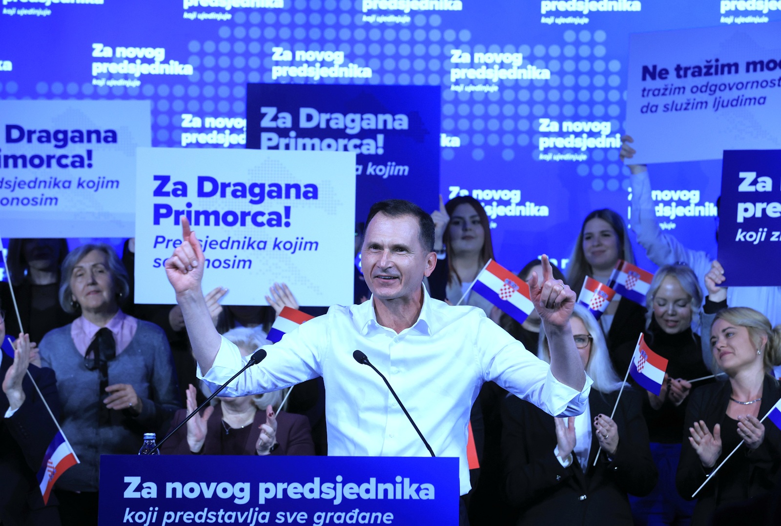 Zagreb.21.11.2024. Izborni program za predsjedničke izbore predstavio je kandidat HDZ-a za predsjednika Republike Hrvatske Dragan Primorac.foto HINA/ Tomislav Pavlek/ tp