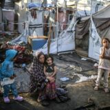 epa11657926 Palestinians inspect destroyed makeshift tents at a camp for internally displaced people on the premises of al-Aqsa Hospital, after the area was hit by an Israeli air strike, in Deir al Balah, central Gaza Strip, 14 October 2024. According to the Palestinian Ministry of Health, four people were killed as a result of the strike on al-Asqa hospital, and several dozens were wounded. More than 42,200 Palestinians and over 1,400 Israelis have been killed, according to the Palestinian Health Ministry and the Israel Defense Forces (IDF), since Hamas militants launched an attack against Israel from the Gaza Strip on 07 October 2023, and the Israeli operations in Gaza and the West Bank which followed it.  EPA/MOHAMMED SABER