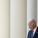 epa11707738 US President Joe Biden arrives to speak during an address to the nation in the Rose Garden of the White House in Washington, DC, USA, 07 November 2024. Biden stated he accepts the choice the country made, after former US President Donald Trump beat out US Vice President Kamala Harris to become 47th president of the United States.  EPA/AL DRAGO / POOL