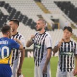 31, July, 2024, Beograd - The return match of the 2nd round of qualification for the UEFA Champions League between the players of Partizan and Dinamo Kyiv was played at the stadium of FC Partizan. Oleksandr Karavayev, #20 (FC Dynamo Kyiv)/, Nihad Mujakic, #18 (FC Partizan). Photo: Dusan Milenkovic/ATAImages

31, jul, 2024, Beograd - Revans utakmica 2. kola kvalifikacija za UEFA Ligu sampiona izmedju fudbalera Partizana i Dinama iz Kijeva odigrana je na stadionu FK Partizan. Photo: Dusan Milenkovic/ATAImages Photo: Dusan Milenkovic/PIXSELL