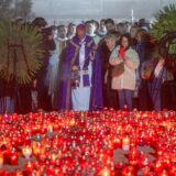 01.11.2024., Zagreb - Na svetkovinu Svih svetih, zagrebacki nadbiskup i metropolit mons. Drazen Kutlesa predvodio je sredisnje euharistijsko slavlje i molitvu za pokojne na zagrebackom gradskom groblju Mirogoj. Photo: Neva Zganec/PIXSELL