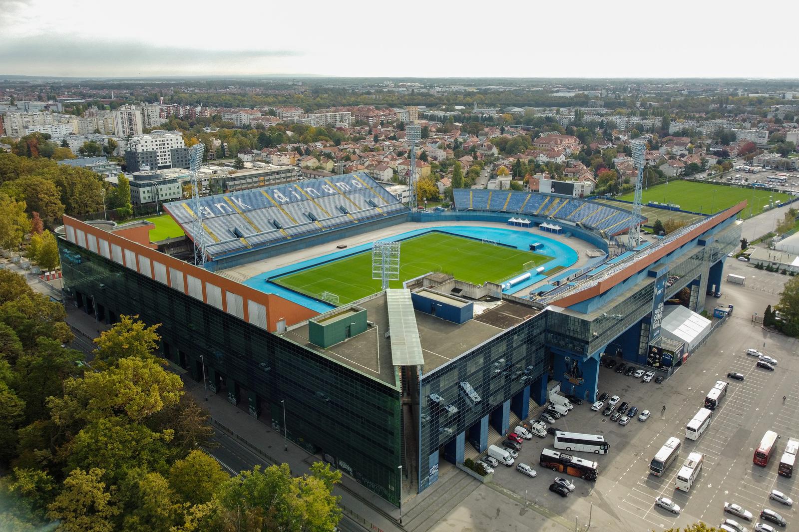 20.10.2022., Zagreb - Fotografija iz zraka stadiona Maksimir. Photo: Luka Stanzl/PIXSELL