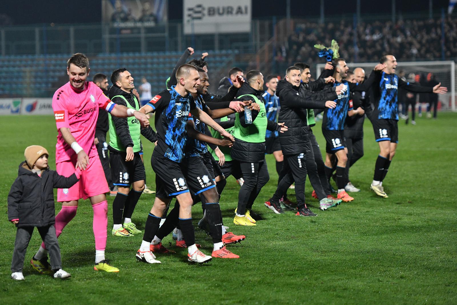 03.11.2024., stadion Varteks, Varazdin - SuperSport HNL, 12. kolo, NK Varazdin - HNK Hajduk. Nogometasi Varazdina slave pobjedu nad Hajdukom 1:0. Photo: Vjeran Zganec Rogulja/PIXSELL