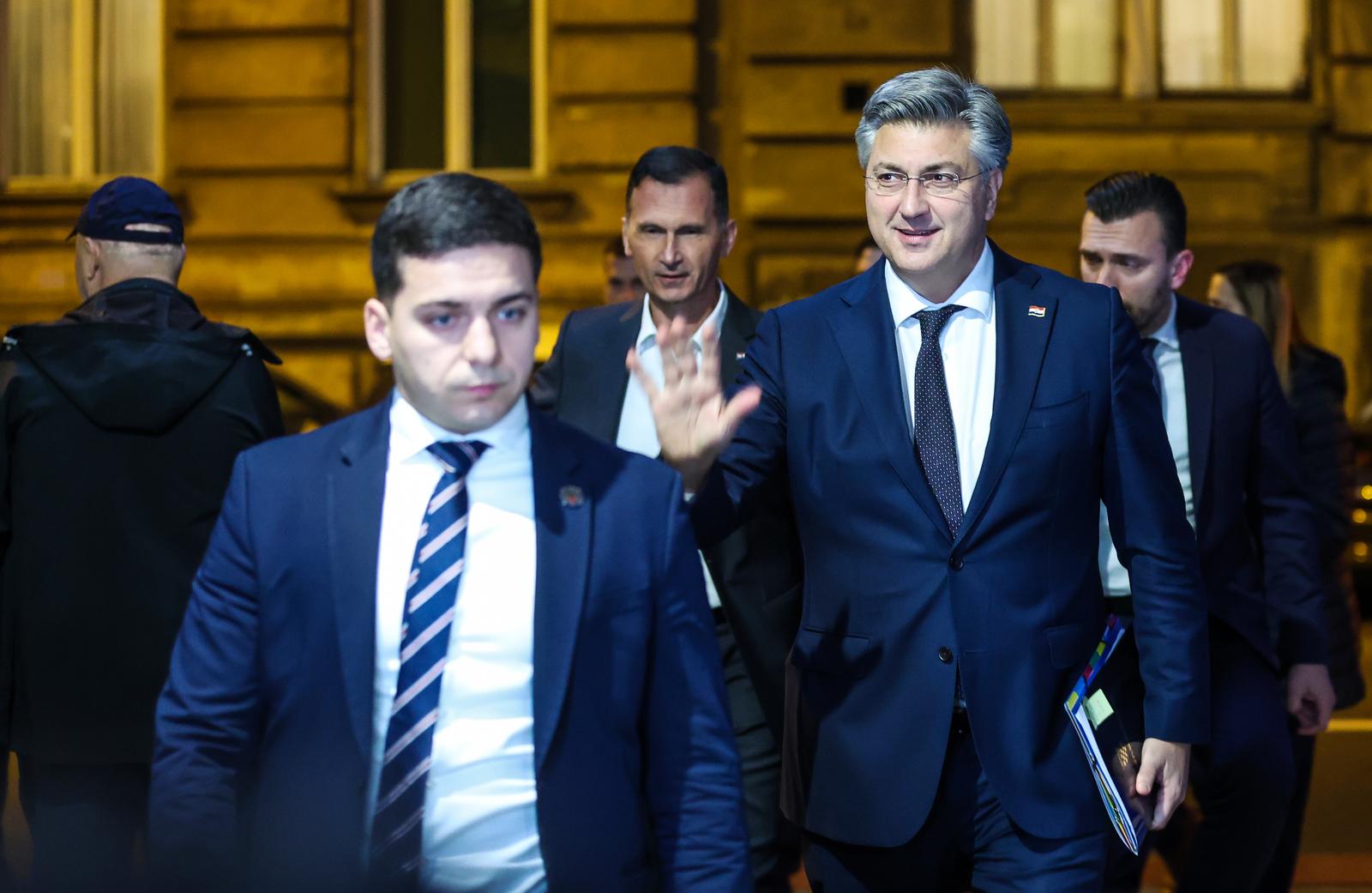 04.11.2024., Zagreb - Andrej Plenkovic dolazi na sjednicu Predsjednistva HDZ-a u prostorije Gradskog odbora HDZ-a u Gundulicevoj ulici. Photo: Slavko Midzor/PIXSELL