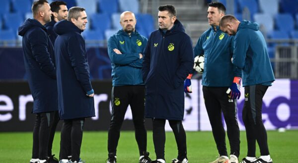 04.11.2024., Nacionalni stadion Tehelne pole, Bratislava, Slovacka - Trening nogometasa Dinama uoci utakmice 4. kola Lige prvaka izmedju SK Slovan Bratislava i GNK Dinamo. trener Dinama Nenad Bjelica Photo: Marko Lukunic/PIXSELL