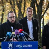 05.11.2024., Zagreb - Gradonacelnik Tomislav Tomasevic i Danijela Dolenec obiljezili su pocetak sezone sadnje novih 8.000 stabala. I odrzali su redovnu konferenciju za medije Photo: Josip Regovic/PIXSELL