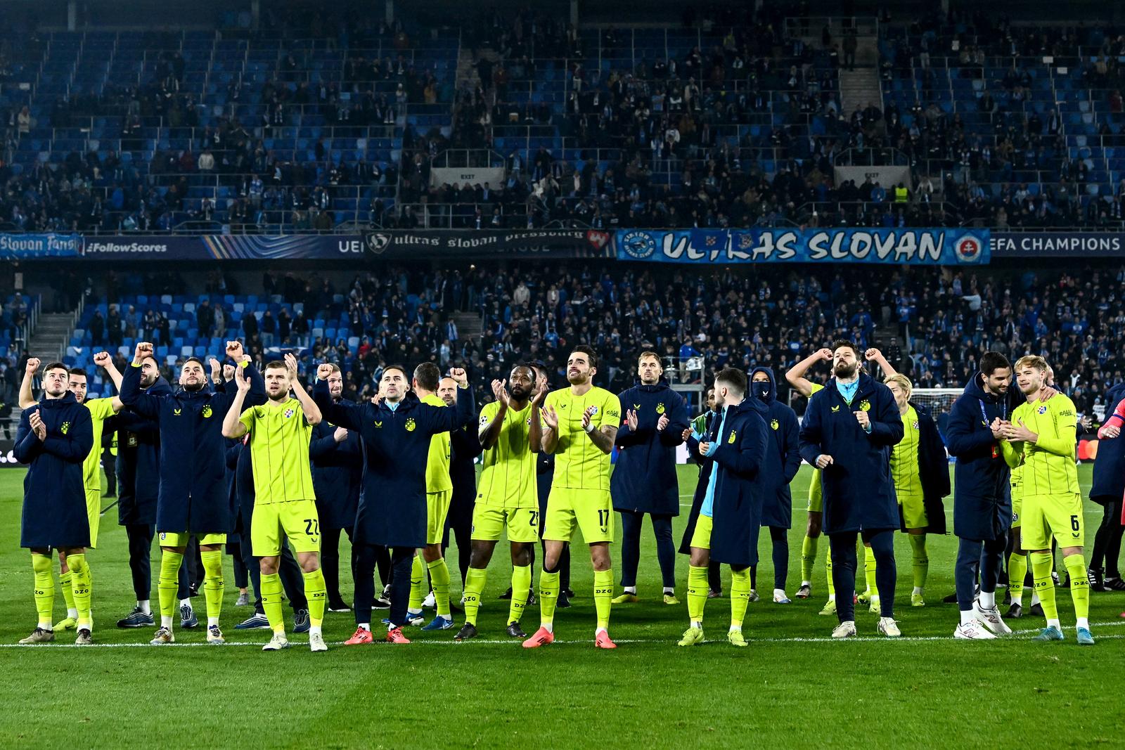 05.11.2024., stadion Tehelne pole, Bratislava, Slovacka - UEFA Liga prvaka, grupna faza, 4. kolo, SK Slovan Bratislava - GNK Dinamo. Photo: Marko Lukunic/PIXSELL