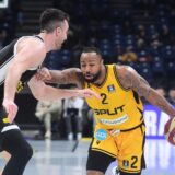 05, February, 2024, Belgrade - The match of the 19th round of AdmiralBet ABA League between KK Partizan Mozzart Bet and KK Split was played in Stark Arena. Frank Kaminsky, #44 (KK Partizan Mozzart Bet), Shannon Shorter, #2 (KK Split). Photo: Dusan Milenkovic/ATAImages

05, februar, 2024, Beograd - Utakmica 19. kola AdmiralBet ABA League izmedju KK Partizan Mozzart Bet i KK Split odigrana je u Stark areni. Photo: Dusan Milenkovic/ATAImages Photo: Dusan Milenkovic/ATAImages/PIXSELL