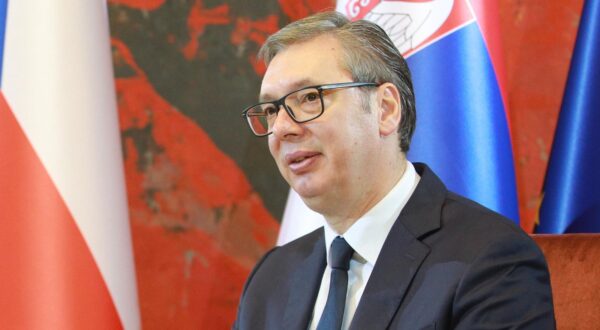 06, November, 2024, Belgrade - The President of the Republic of Serbia, Aleksandar Vucic, met with the Prime Minister of the Czech Republic, Petr Fiala, who is visiting Serbia with a delegation of businessmen. Aleksandar Vucic. Photo: Milos Tesic/ATAImages

06, novembar, 2024, Beograd - Predsednik Republike Srbije Aleksandar Vucic sastao se sa predsednikom Vlade Ceske republike Petrom Fijalom koji je sa delegacijom privrednika u poseti Srbiji. Photo: Milos Tesic/ATAImages Photo: Milos Tesic/ATA Images/PIXSELL