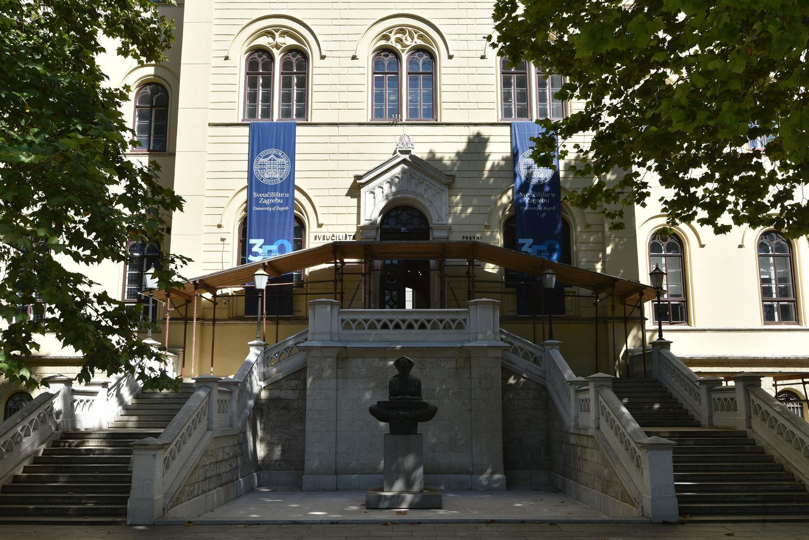 8.9.2021., Zagreb - Uoci pocetka skolske godine Pravni fakultet jos uvijek nije obnovljen.rphoto: Davorin Visnjic