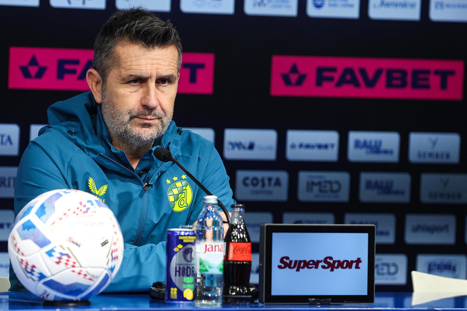 08.11.2024., stadion Maksimir, Zagreb - Konferencija za medije GNK Dinamo dan uoci utakmice 13. kola, GNK Dinamo - HNK Gorica. Trener GNK Dinamo Nenad Bjelica i Marko Bosnir. Photo: Goran Stanzl/PIXSELL