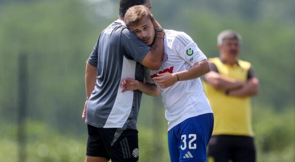 09.07.2024., Radomlje, Slovenija - Pripremna nogometna utakmica, Rukh Lavov - HNK Hajduk. Simun Hrgovic i Gennaro Gattuso. Photo: Igor Kralj/PIXSELL