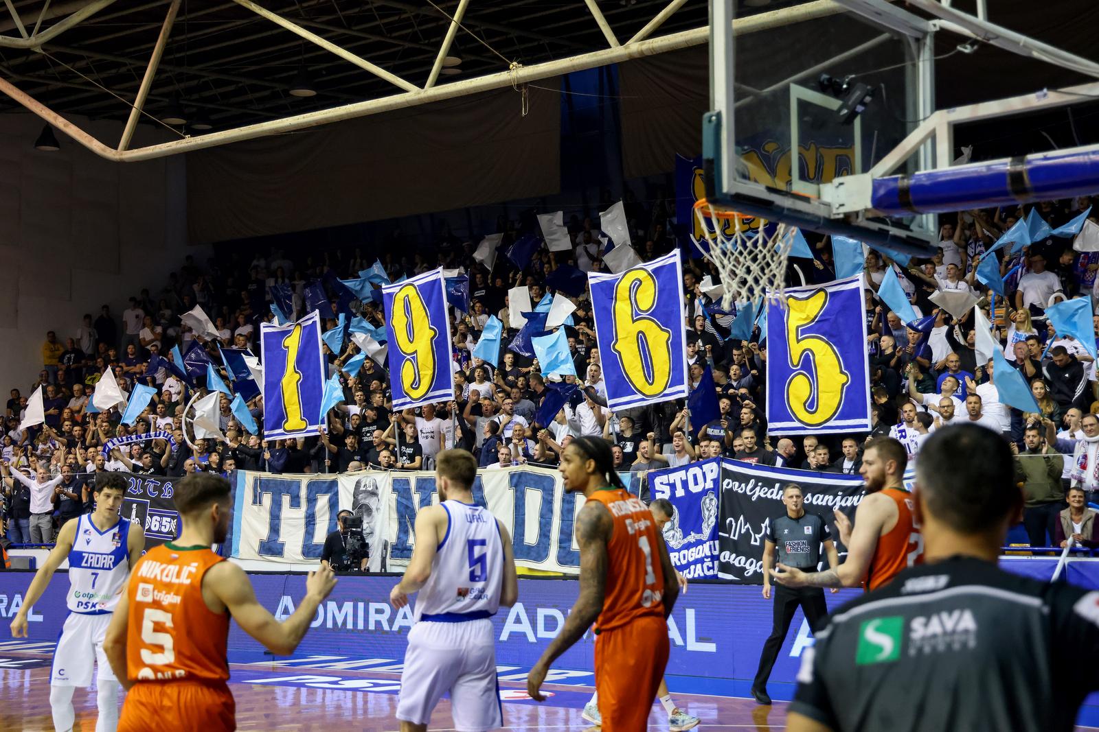 09.11.2024., Zadar - Dvorana Jazine - AdmiralBet ABA liga, 8. kolo: KK Zadar - KK Cedevita Olimpija Photo: Sime Zelic/PIXSELL