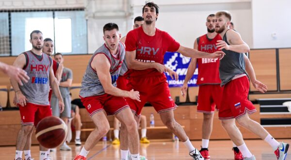 10.08.2023., Zagreb - Trening hrvatske kosarkaske reprezentacije uoci odlaska na Olimpijski pretkvalifikacijski turnir. Photo: Igor Soban/PIXSELL