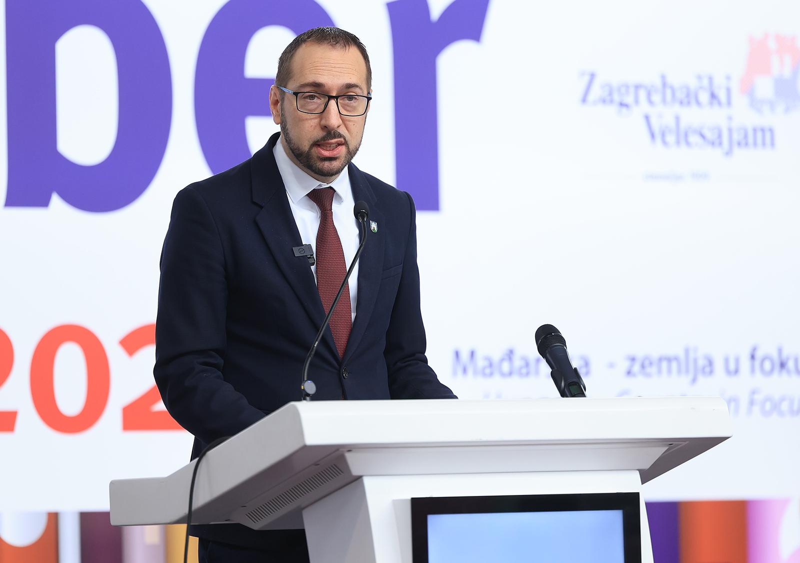 12.11.2024., Velesajam, Zagreb, Hrvatska - Tomislav Tomasevic nazocio otvorenju 46. medunarodnog sajma knjige, Interliber 2024.  Photo: Marko Prpic/PIXSELL