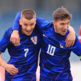 13.11.2024., stadion Branko Cavlovic Cavlek, Karlovac - Kvalifikacijski turnir U19 reprezentacija Hrvatske i Armenije u okviru prvog kvalifikacijskog kola za odlazak na Europsko prvenstvo u Rumunjskoj iduce godine. Photo: Marko Prpic/PIXSELL