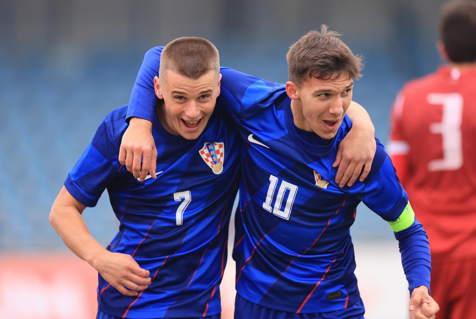 13.11.2024., stadion Branko Cavlovic Cavlek, Karlovac - Kvalifikacijski turnir U19 reprezentacija Hrvatske i Armenije u okviru prvog kvalifikacijskog kola za odlazak na Europsko prvenstvo u Rumunjskoj iduce godine. Photo: Marko Prpic/PIXSELL