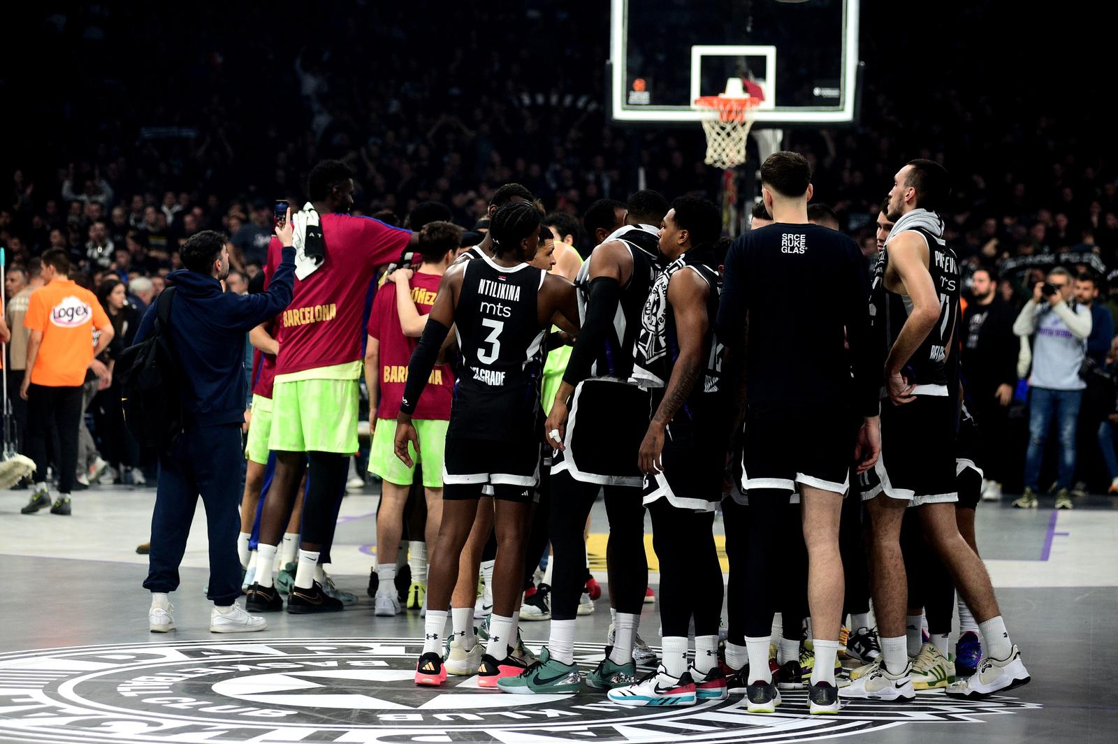 13, November, 2024, Belgrade -  The match of the ninth round of the Turkish Airlines Euroleague between KK Partizan Mozzart Bet and FC Barcelona was played in the Belgrade Arena. Photo: Dusan Milenkovic/ATAImages

13, novembar, 2024, Beograd - Utakmica devetog kola Turkish Airlines Evrolige izmedju KK Partizan Mozzart Bet i FC Barcelona odigrana je u Beogradskoj Areni. Photo: Dusan Milenkovic/ATAImages Photo: Dusan Milenkovic/ATAImages/PIXSELL