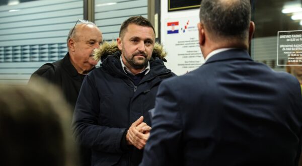 14.11.2024., Zagreb - Sastanak predstavnika sindikata Zajedno s ministrom Berosem u Ministarstvu zdravstva. Izjave nakon sastanka. Krunoslav Kusec. Photo: Luka Stanzl/PIXSELL