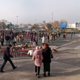 17.11.2024., Novi Sad - Kod Zeljeznicke stanice održan prosvjed za odgovornost zbog smrti 14 ljudi pri padu nadstresnice ulaza.  Photo: S.S/ATAImages/PIXSELL