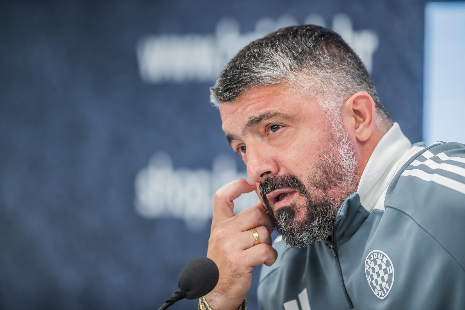 18.10.2024., Split  - Split stadion Poljud Presica Gennara Gattusa povodom utakmice Hajduk Slaven Belupo. Photo: Zvonimir Barisin/PIXSELL