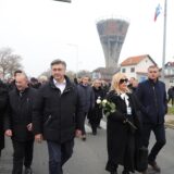 18.11.2024., Vukovar - u Vukovaru se obiljezava 33. godisnjica vukovarske tragedije i stradanja u Domovinskom ratu. Kolona sjecanja koju predvode hrvatski branitelji Vukovara zajedno s clanovima obitelji poginulih, nestalih, ubijenih, nasilno odvedenih i umrlih hrvatskih branitelja Vukovara na celu s pripadnicima Hrvatskih obrambenih snaga koji su branili Vukovar. Photo: Borna jaksic/PIXSELL