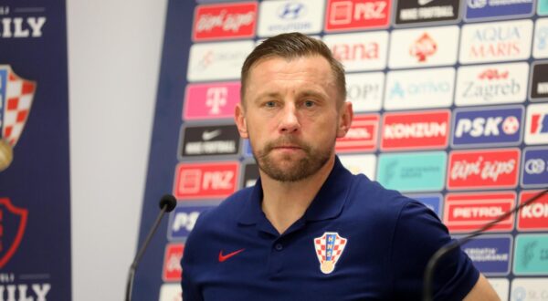 19.11.2024., Rijeka - Izbornik Ivica olic na konferenciji nakon utakmice. Kvalifikacijska nogometna utakmica za Europsko prvenstvo 2025 U-21 izmedju Hrvatske i Gruzije. Photo: Goran Kovacic/PIXSELL