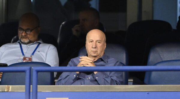 20.08.2024., stadion Maksimir, Zagreb - Prva utakmica play-offa za ulazak u UEFA Ligu prvaka, GNK Dinamo - FK Qarabag. predsjednik Dinama Velimir Zajec Photo: Josip Regovic/PIXSELL