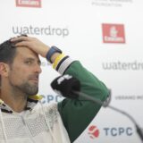 18.04.2023., Centralni teren Nacionalnog teniskog kompleksa u parku Mladen Stojanovic, Banjaluka (BiH) – Novak Djokovic iodrzao konferenciju za medije Photo: Dejan Rakita/PIXSELL