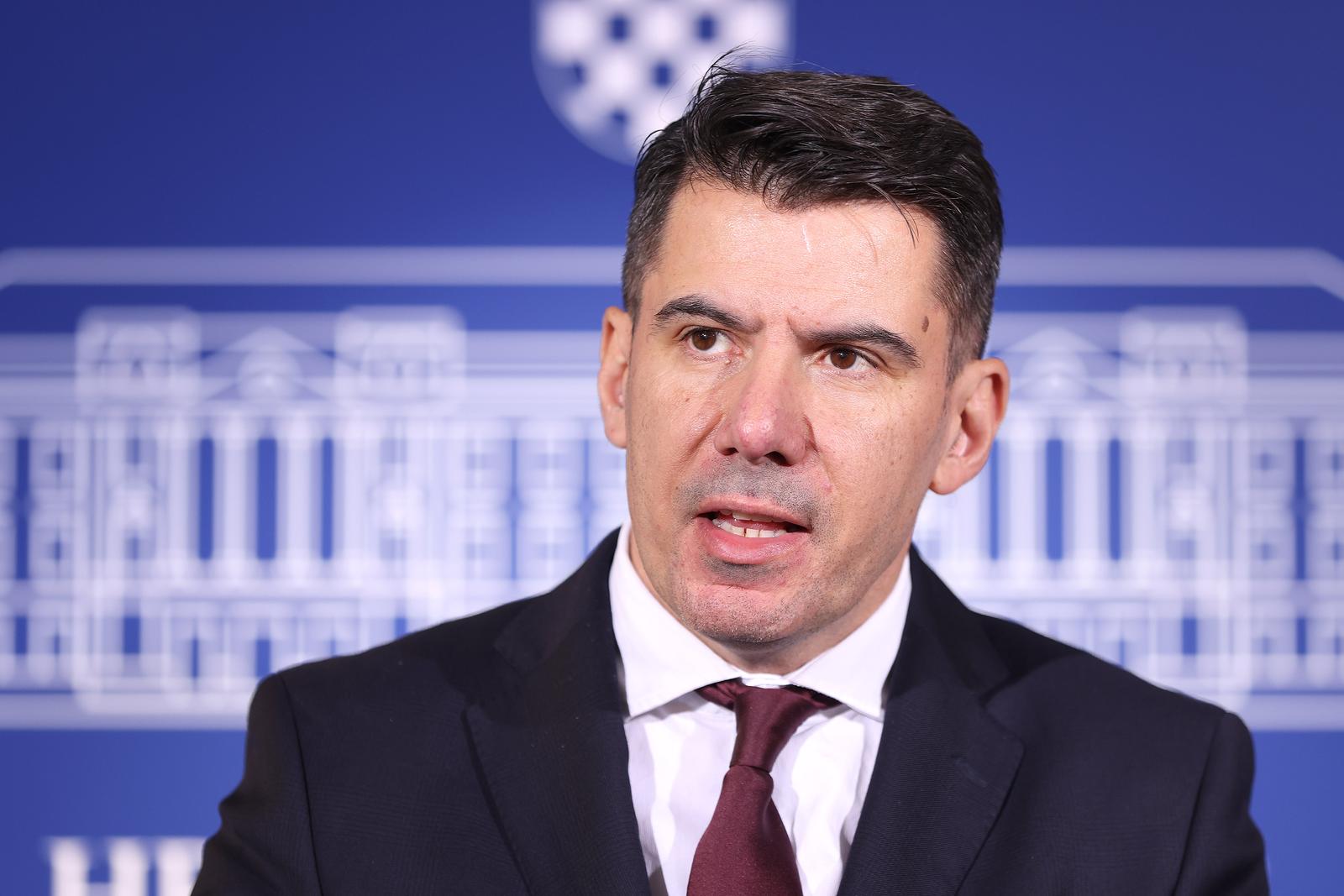 22.10.2024., Zagreb - Na konferenciji za medije Mosta odrzanoj u Sabotu o aktualnim temama govorili su Miro Bulj i Nikola Grmoja. Photo: Patrik Macek/PIXSELL