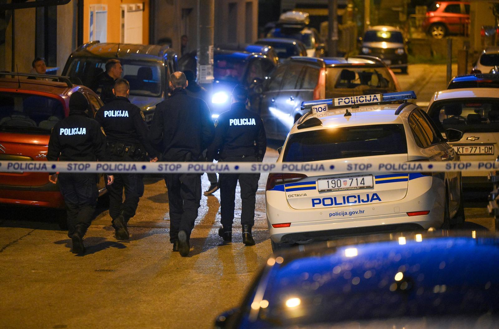 23.11.2024., Zagreb - Na automobil je ispaljeno vise metaka u Knegineskoj ulici na Tresnjevci. Policijski ocevid je u tijeku. Photo: Neva Zganec/PIXSELL