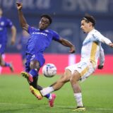 23.11.2024., stadion Maksimir, Zagreb - SuperSport HNL, 14. kolo, GNK Dinamo - HNK Rijeka. Nathanael Mbuku, Nais Djouahra. Photo: Goran Stanzl/PIXSELL