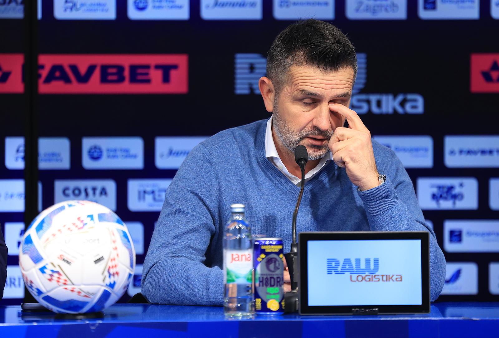 23.11.2024., stadion Maksimir, Zagreb - SuperSport HNL, 14. kolo, GNK Dinamo - HNK Rijeka. Konferencija za medije nakon utakmice. Photo: Marko Prpic/PIXSELL