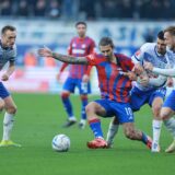 24.11.2024., stadion Opus Arena, Osijek - SuperSport HNL, 14. kolo, NK Osijek - HNK Hajduk. Vedran Jugovic, Marko Livaja, Emin Hasic, Nail Omerovic Photo: Davor Javorovic/PIXSELL