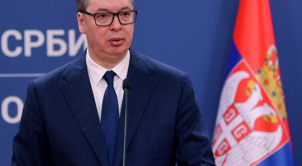 25, October, 2024, Belgrade - Statements for the media by the President of the Republic of Serbia, Aleksandar Vucic, and the President of the European Commission, Ursula von der Leyen. Aleksandar Vucic. Photo: M.M./ATAImages

25, oktobar, 2024, Beograd - Izjave za medije predsednika Republike Srbije Aleksandra Vucica i predsednice Evropske komisije Ursule fon der Lajen. Photo: M.M./ATAImages Photo: M.M./PIXSELL