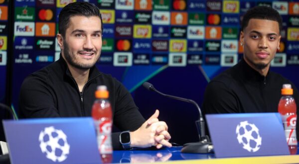 26.11.2024., stadion Maskimir, Zagreb - Konferencija za medije Borussije Dortmund uoci 5. kola UEFA Lige prvaka protiv GNK Dinama. Trener Borussie Dortmund Nuri Sahin Photo: Igor Kralj/PIXSELL