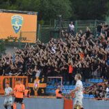 27.09.2024., stadion Subicevac, Sibenik - SuperSport HNL, 08. kolo, HNK Sibenik - NK Istra 1961. navijaci Sibenika, Funcuti Photo: Hrvoje Jelavic/PIXSELL