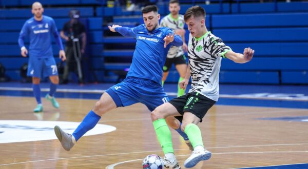 27.11.2024., KC Drazen Petrovic, Zagreb - Elitna runda UEFA Futsal Lige prvaka, skupina B, 1. kolo, MNK Olmissum - MNK Futsal Dinamo. Photo: Slavko Midzor/PIXSELL