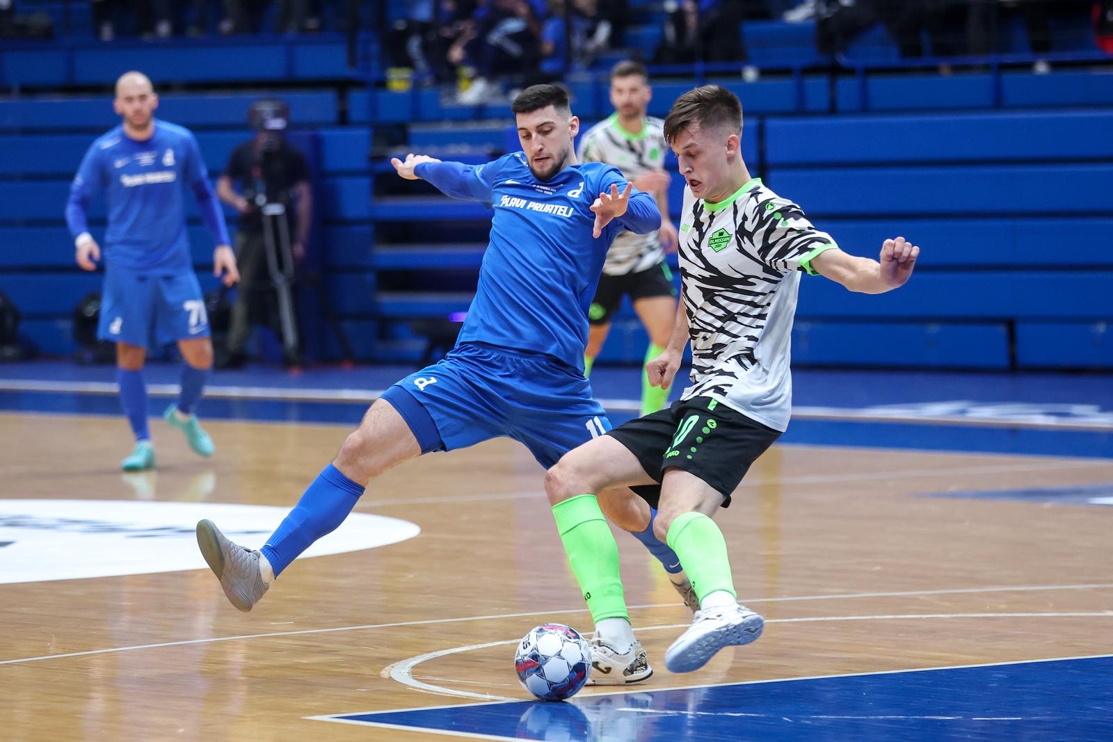 27.11.2024., KC Drazen Petrovic, Zagreb - Elitna runda UEFA Futsal Lige prvaka, skupina B, 1. kolo, MNK Olmissum - MNK Futsal Dinamo. Photo: Slavko Midzor/PIXSELL