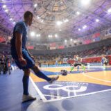 27.11.2024., KC Drazen Petrovic, Zagreb - Elitna runda UEFA Futsal Lige prvaka, skupina B, 1. kolo, MNK Olmissum - MNK Futsal Dinamo. Photo: Slavko Midzor/PIXSELL