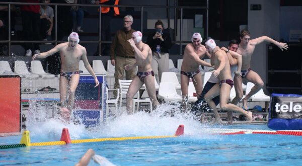 27.11.2024., Sportski park Mladost, Zagreb - Finale Kupa Hrvatske u vaterpolu za muske, VK Jug Adriatic osiguranje - VK Jadran Split. Vaterpolisti Juga osvojili su Kup Hrvatske. Photo: Josip Mikacic/PIXSELL