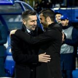 27.11.2024., stadion Maksimir, zagreb - UEFA Liga prvaka, grupna faza, 5. kolo, GNK Dinamo - Borussia Dortmund. Nenad Bjelica, Nuri Sahin Photo: Marko Lukunic/PIXSELL