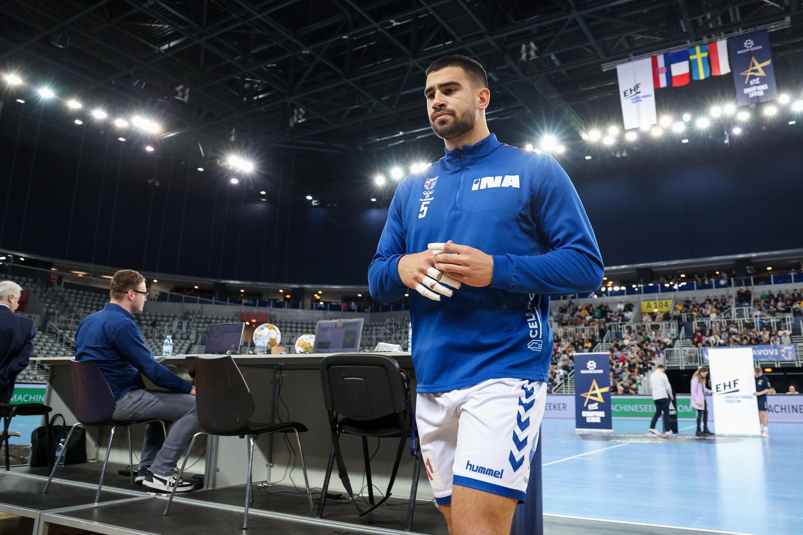 27.11.2024., Arena Zagreb, Zagreb - Machineseeker EHF Liga prvaka, skupina B, 09. kolo, RK Zagreb - HBC Nantes. Milos Kos Photo: Matija Habljak/PIXSELL