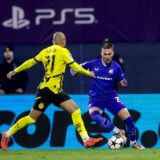 27.11.2024., stadion Maksimir, zagreb - UEFA Liga prvaka, grupna faza, 5. kolo, GNK Dinamo - Borussia Dortmund. Marko Pjaca, Donyell Malen Photo: Luka Stanzl/PIXSELL