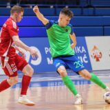 28.11.2024., KC Drazen Petrovic, Zagreb - Elitna runda UEFA Futsal Lige prvaka, skupina B, 2. kolo, MNK Olmissum - Kairat Almaty. David Barbaric Photo: Luka Stanzl/PIXSELL