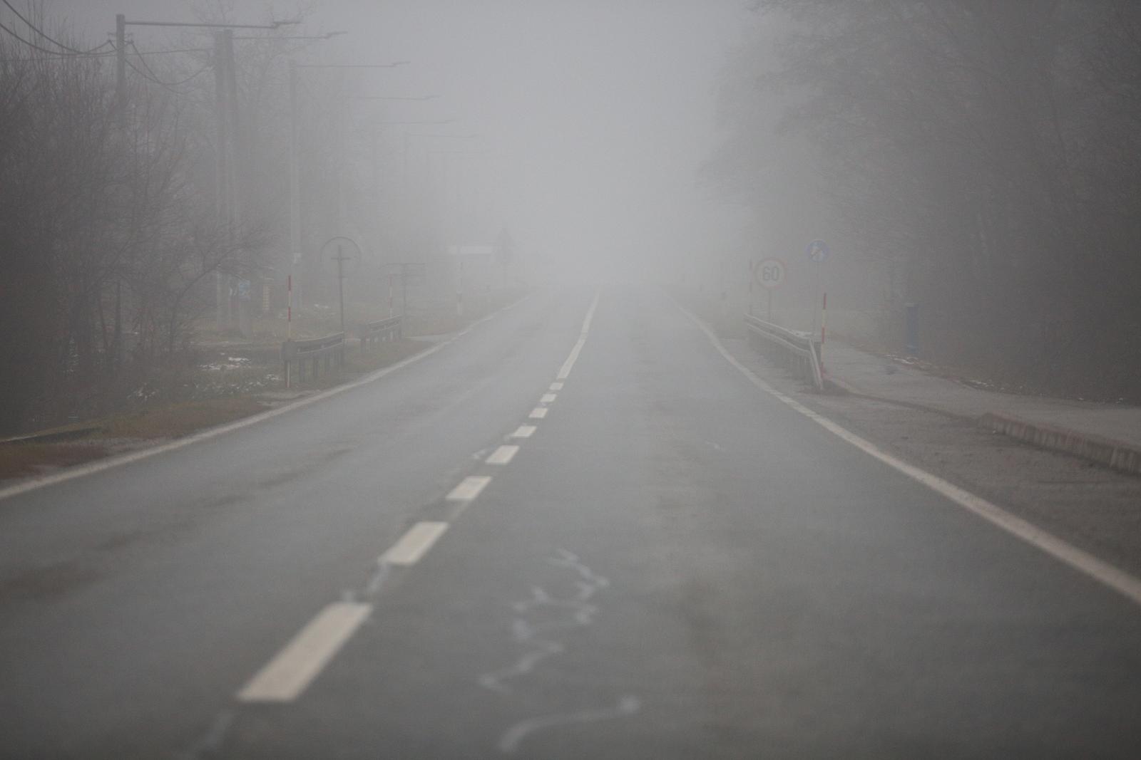 28.10.2021., Velika Gorica - Magla otezava promet u unutrasnjosti Hrvatske. Photo: Zeljko Hladika/PIXSELL