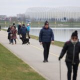 29.01.2023., Zagreb, jezero Jarun - Malobrojni gradjani izasli u setnju oko jezera Jarun.  Photo: Marko Prpic/PIXSELL