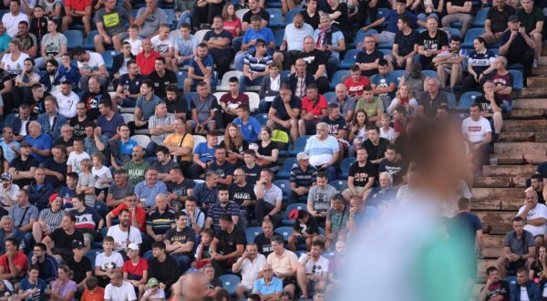 30.07.2022., stadion Varteks, Varazdin - 3. kolo SuperSport Hrvatske nogometne lige, NK Varazdin - HNK Hajduk.  Tribine.  Photo: Igor Soban/PIXSELL