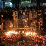 People light candles to pay their respects to the people who died when a part of the roof collapsed at a railway station in Novi Sad, Serbia November 2, 2024. REUTERS/Marko Djurica Photo: MARKO DJURICA/REUTERS