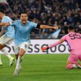 Soccer Football - Europa League - Lazio v FC Porto - Stadio Olimpico, Rome, Italy - November 7, 2024 Lazio's Pedro celebrates scoring their second goal REUTERS/Ciro De Luca     TPX IMAGES OF THE DAY Photo: CIRO DE LUCA/REUTERS